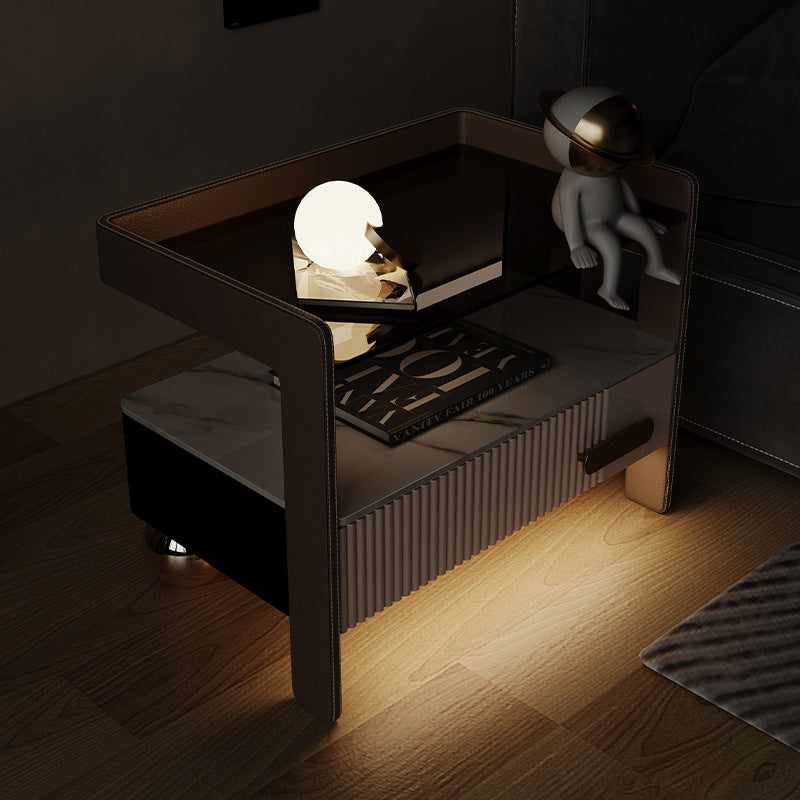 OUO Wireless charging bedside cabinet with induction lamp